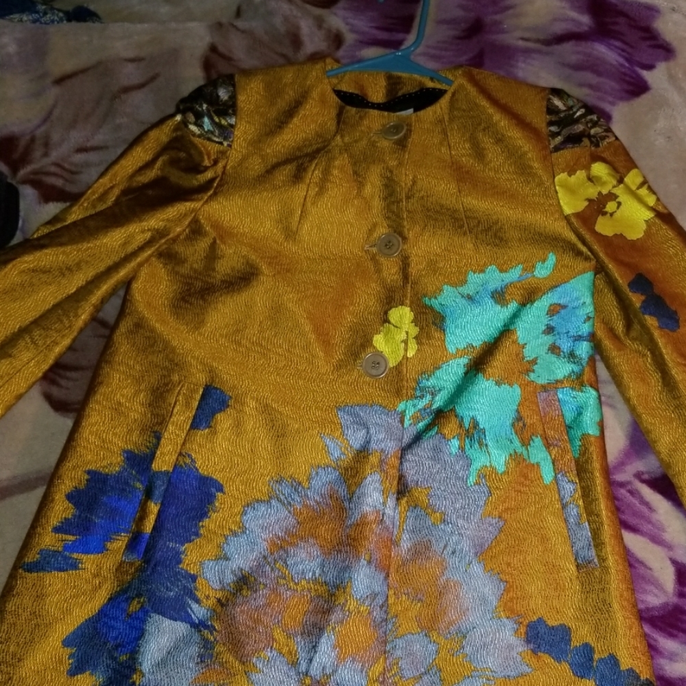 Dries van noten silk coat